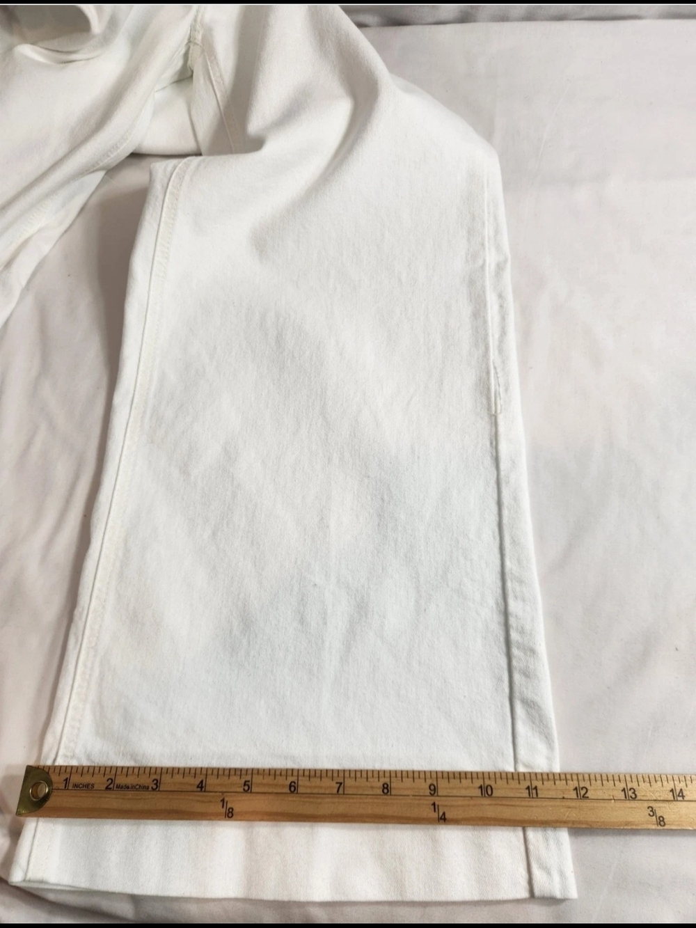 Ariat Wide Leg Jeans Women's Size 29 R White Ultra High Rise Stretch Crop NWT 54 - Picture 4 of 15